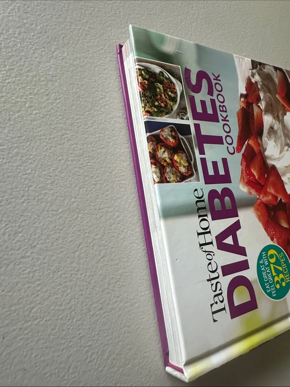 Taste of Home Diabetes Cookbook — Purple and Pink Cover